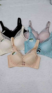 Push Up Women Bra Wireless Small Chest Thick Sponge Bra Lace Soft Cotton Underwear /2025 Bra Renda Tolak Ke Atas Tanpa Dawai Span Tebal