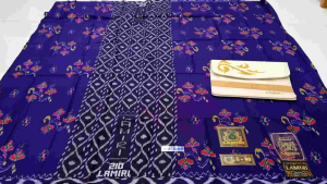 Sarung Lamiri MST S90 Mustamin Motif Kembang Spesial Sutera