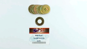 Ring Plat "14 (WP 10 X 23) Harga Per Pak Isi 10 PC - Reng Plate Pelat Washer Kunci 14 Diameter 10mm x 23mm Tebal 1 mm
