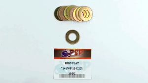Ring Plat \"14 (WP 10 X 20)\" Harga Per Pak Isi 10 - Reng Plate Pelat Washer Kunci 14 Diameter 10mm x 20mm Tebal 1mm
