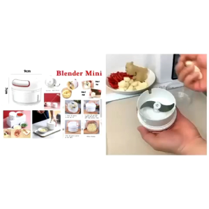 MM - blender mini tarik tangan manual / speedy chopper / alat pemotong giling blender cincang potong bawang sayur pisau tajam serbaguna