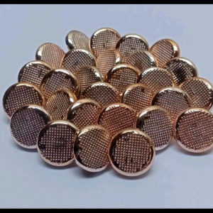 ISI 100 PCS Diameter 9 -11mm - Kancing Baju Jamur Emas Datar Bintik - KANCING JAMUR EMAS BINTIK