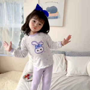 1Y-7Y Wormwood Essence cartoon pyjamas set pajamas Baju tidur sleepwear sleeping suits kids boys girls Kanak budak pooh