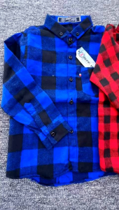 Kemeja Flanel Anak Laki Laki Umur 2-7 Tahun Lengan Panjang kain Flanel Import