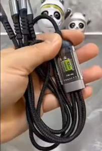 [SH-313] Kabel Data Nylon 3in1 100W Fast Charging