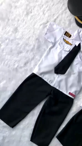 Kostum Anak  Pilot Anak Laki Laki Perempuan Kostum  Carnaval / Seragam Profesi Pilot / Baju Pilot Anak / Kostum Anak TK / Paud SD Set Komplit Real Pict
