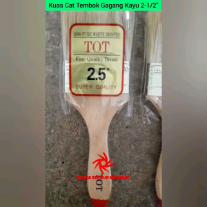Kuas Cat Gagang Kayu 2-1/2" Inch / Kuas Cat Murah 2.5" Inch