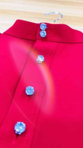 Baju Melayu Zircon Button Set (5pcs) - FREE Velvet Box 8mm & 9mm - Exclusive Malay Baju Raya Nikah - Durable & Unique Design - Perfect for All Materials