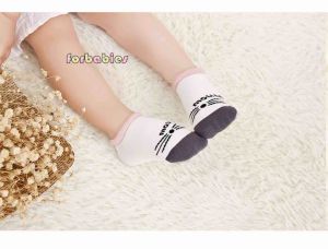 NewBorn baby toddler silicone non-slip socks cute cartoon socks