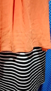 DRESS LENGAN PENDEK ORANGE(FUCINFEIER) 237