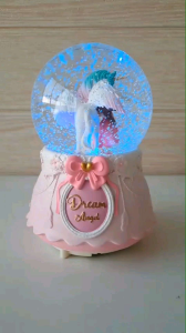 Kotak Musik Snowball Bola Kristal Salju Love