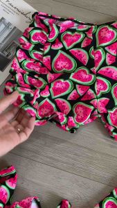 Đồ bơi bé gái Bikini SG áo tắm cho bé đi bơi vải thun bơi đẹp co giãn thoải mái hình dua hấu xinh