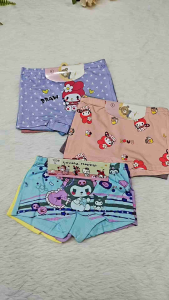 [3 Pcs] Seluar Dalam Budak Perempuan Boxer/ Kids Cotton Boxer Girls Underwear