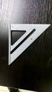 Penggaris Siku Sudut Segitiga Alumunium Angle Rafter Speed Square 7 inch (18cm) / 12 Inch (305cm) Mistar Alat Ukur Pertukangan Kayu Woodworking