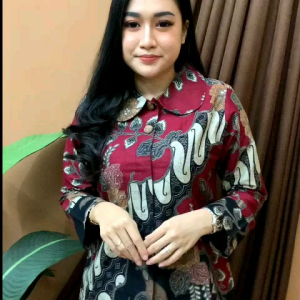 Baju Batik Wanita Tunik Batik Modern Terbaru
