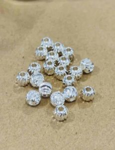 Set 5 viên bi phay titan trắng 6li bền đẹp mic vòng tay vòng tay vòng handmade