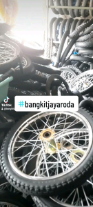 Roda Gerobak Ring 17 Ruji Motor Lengkap As