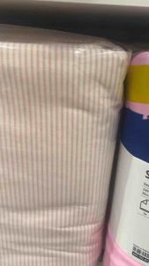 BERGPALM แบริพาล์ม ปลอกผ้านวม+ปลอกหมอน 2 ใบ ชมพูอ่อน/ลายทาง 240x220/50x80 ซม.