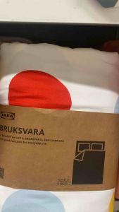 BRUKSVARA บรุคส์วอร่า ชุดเครื่องนอน 3 ชิ้น หลากสี/ลายจุด 150x200 ซม.