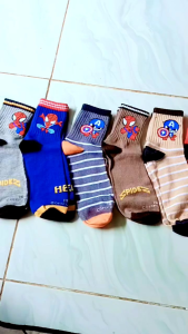 3&6 pasang kaos kaki anak laki laki kaos kaki sekolah TK SD motif-kaos kaki sekolah kaos kaki sekolah sd motif