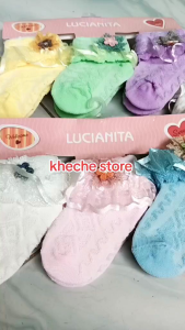 3 PASANG KAOS KAKI RENDA BAYI PEREMPUAN 0-6 BULAN/KAOS KAKI ANAK BAYI CEWEK 3 PCS