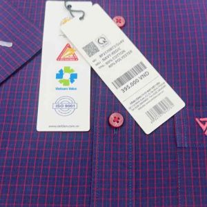 Áo sơ mi viettien ngắn tay lai ngang regular fit (8P2170)