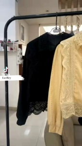 Atasan Blouse Polos Brokat Import: Desain Elegan & Ukuran Universal