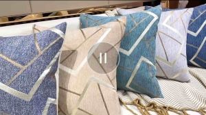 Minimalist style Chenille geometric design pillow cushions for living room sofa cushions decorative pillow covers for family rooms (Pillow not included)