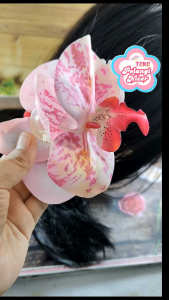 jepit rambut bunga anggrek-Jepit Rambut Orchid Korea-Hair Clip Orchid- JEPIT RAMBUT ANGGREK Korea- ORCHID HAIR CLAW - Jedai Cakar Orchid -CEPOL ANGGREK Hiasan Sirkam Elegan