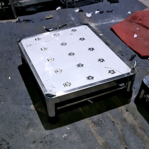 Bậc bước kê chân trong bệnh viện  inox 304 dày 1mm toàn bộ