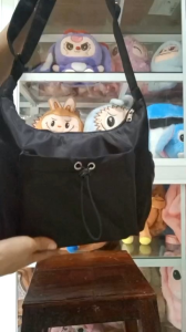 Túi đeo chéo đeo vai có ngăn ngoài dây rút thời trang dành cho nữ