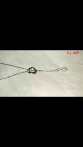 dây chuyền titan  phối ngọc trai nước ngọt đẹp sang rẻ