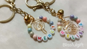 Handmade Customised Cute Dessert Cupcake lollipop Bag Charm Personalised Name Keychain Christmas Gift