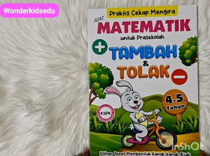 Buku Matematik Prasekolah Praktis Cekap Mengira Matematik Tambah Tolak untuk Kanak Kanak