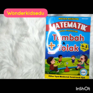 Mudah Mengira Matematik untuk Prasekolah Tambah Tolak | Asas Matematik | Buku Latihan | Buku Tadika | Mathematics | Kids
