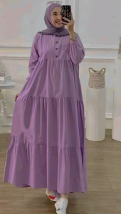 FASHION WANITA KEKINIAN GAMIS KIRANIA DASTER KEKINIAN
