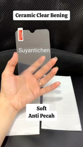 KERAMIK BENING Vivo V9 V9 Pro V11 V11i V11 Pro V15 V15 Pro V17 V17 Pro V19 V20 V20 SE v20se V21 5G Y1S 2020 Y11 Y12 Y12i Y12s Y15 Y15i ANTI PECAH Soft Ceramic Glass Jelly Clear Antigores Anti gores