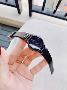 ĐỒNG HỒ NỮ CHÍNH HÃNG CITIZEN GA1055-06E Eco-Drive Black In Black Size 30mm