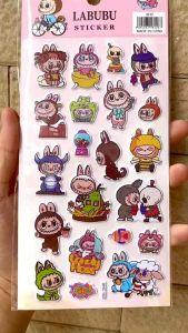 สติกเกอร์นูน ลายกาตูนมีให้เลือก100+ลาย ใบละ9฿🔥sticker นูน สติ๊กเกอร์ ลาบูบู้ labubu แคร์แบร์ carebear เจ้าหญิง คิตตี้