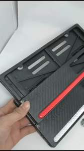 COD 2 PCS Dudukan Plat Nomor Honda Model Original Cover Plat Nomor BIG WING Satu Pasang Lis Nyala Plus Baut Universal Cover Plat Nomor Beat Vario Scoopy Fino DLLI