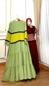 REALPICT COD DRESS CASUAL KODE 016 BAHAN CERUTY PREMIUN MIX APLIKASI BORDIR TERMURAH BEST SELLER TANGAN PERTAMA KONVEKSI / PRINTING / MOTIF PREMIUM GAMIS PESTA GAMISPREMIUM