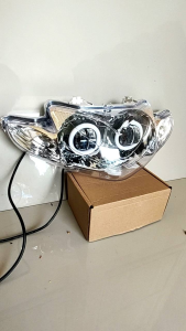 LAMPU TEMBAK 2 MATA SHOGUN 125 LAMA SENJA BIRU BULAT LAMPU TEMBAK SHOGUN 125