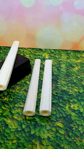 Once pipa tulang kerbau putih motif blimbing segi delapan B115