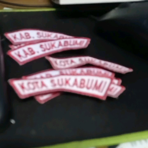 Bet / badge bordir kota / kab. Sukabumi 1 pcs
