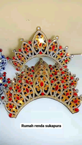 bordir mahkota murah / mahkota benul /aksesoris tari