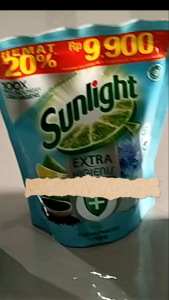 SUNLIGHT PEMBERSIH CUCIAN PITING EXTRA HIGENIS 420 ml
