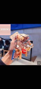 【TERESA】A240 下午茶猫咪甜点钥匙扣 | Rantai Kunci Kucing Teh Petang | Cute Afternoon Tea Cat Keychain 迷你小灯挂件