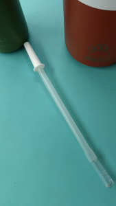 Bear หลอด Auto ปลายซิลิโคน งอได้เด้งได้ ใช้กับกระบอกน้ำ 600ml-2000ml FoodGrade/BPAfree ปลอดภัย