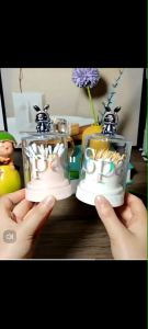 OHHDEER Creative Bunny Toothpick Box Cotton Swab Storage Box Toothpick Holder Container Toothpick Dispenser