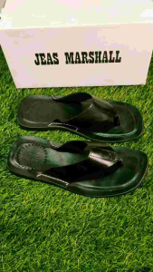 Sandal Kulit Pria Jeas Marshall - Kulit Sapi Asli 100% - JM 10 Hitam ( Produksi Sendiri )